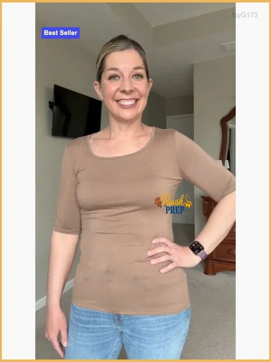 Slim Fit Scoop Neck Cotton Blend Tees 3 Pack Half Sleeve Casual Tops - Picture 6 of 7